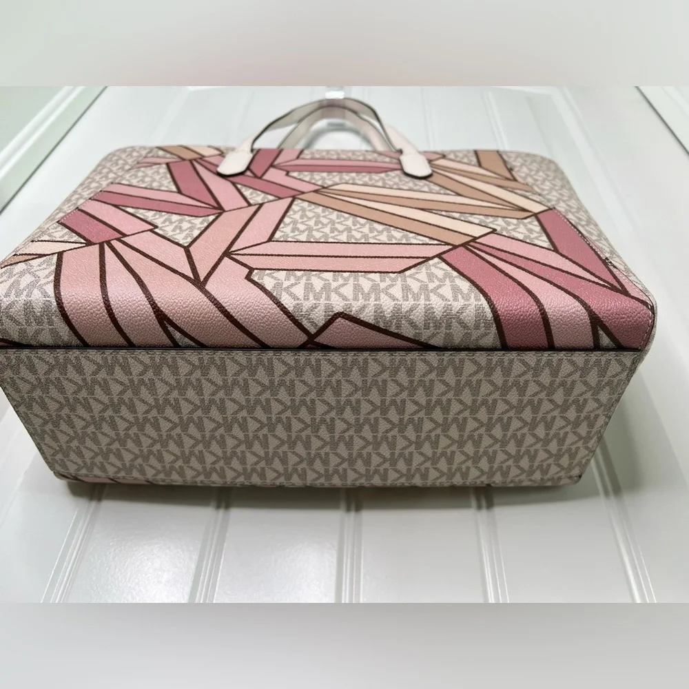 NWT Michael Michael Kors Sinclair Large East/West Smokey Rose Tote - Picture 6 of 9
